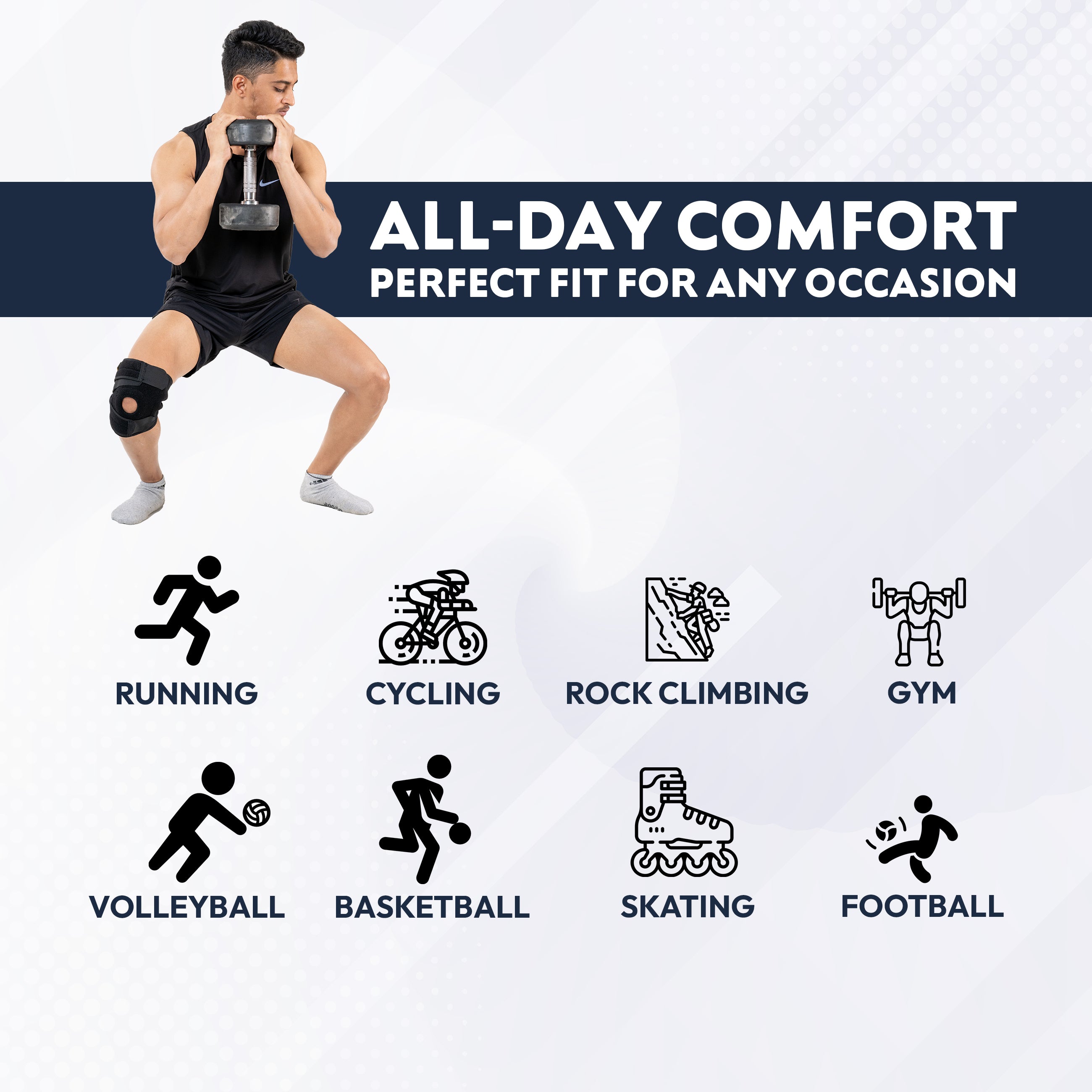 I5Joints-Non Slip Knee Brace-Specially Designed for Sports(Premium Knee Support Open Patella, Breathable Knee Cap Brace for Arthritis, Pain Relief, Sports for Men & Women) I5Joints-Non Slip Knee Brace-Specially Designed for Sports(Premium Knee Support Open Patella, Breathable Knee Cap Brace for Arthritis, Pain Relief, Sports for Men & Women)